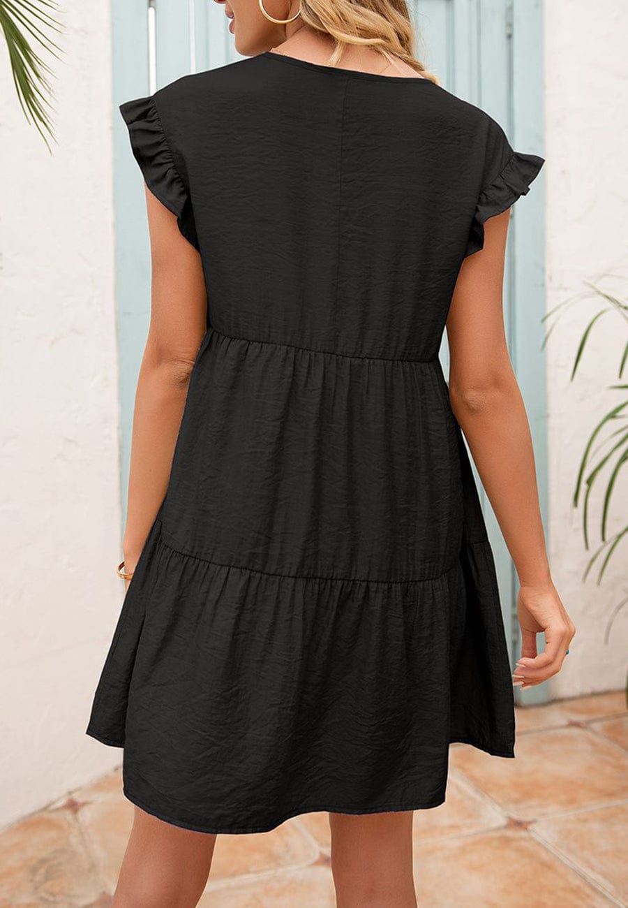 Ruffle tunic hot sale dress