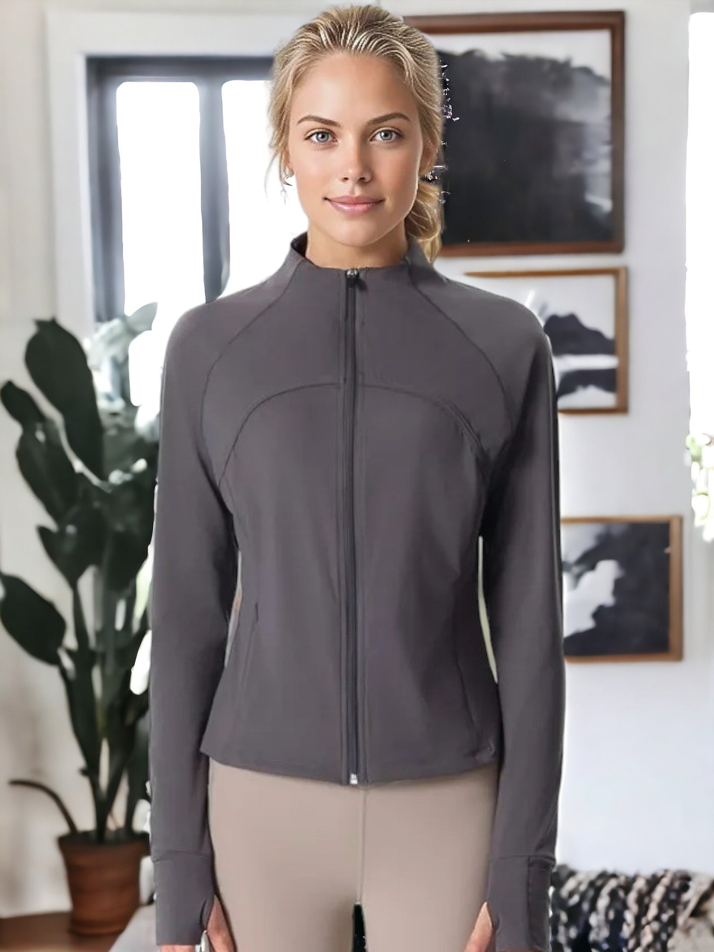 Long-Sleeved High-Elasticity Quick-Drying Breathable Sports Jacket