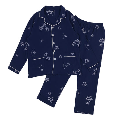 Pijama con estampado de garabatos de estrellas