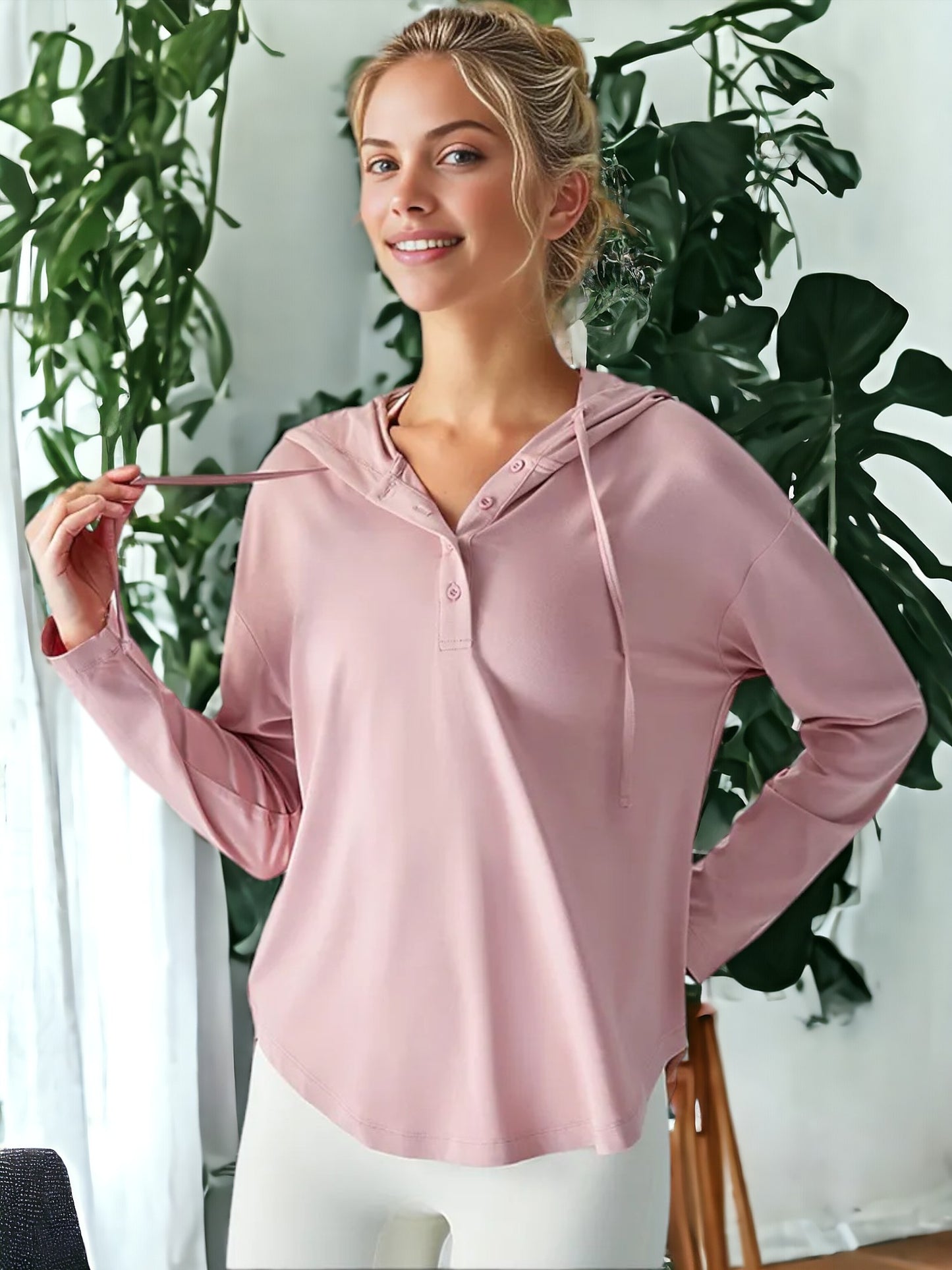 Loose And Breathable Long Sleeved Casual Yoga Jacket