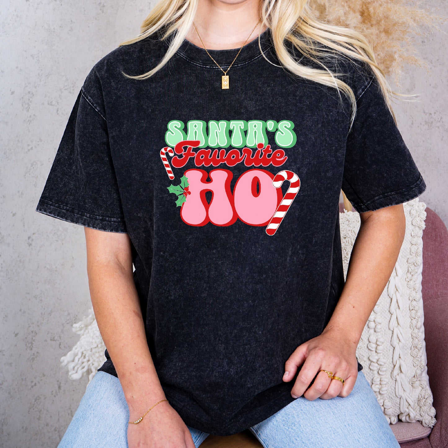 Merry and Mischievous: Santa's Favorite Ho Tee