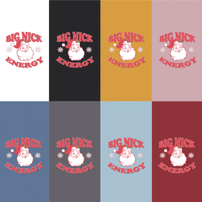 Playful Holiday T-shirt Big Nick Energy Christmas Tee