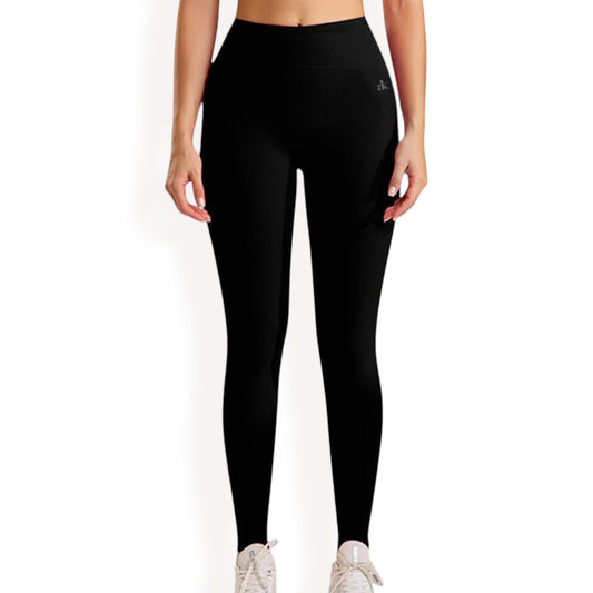 Anna-Kaci Women's High Waist Seamless Full-Length Leggings with Stretch Compression Fit