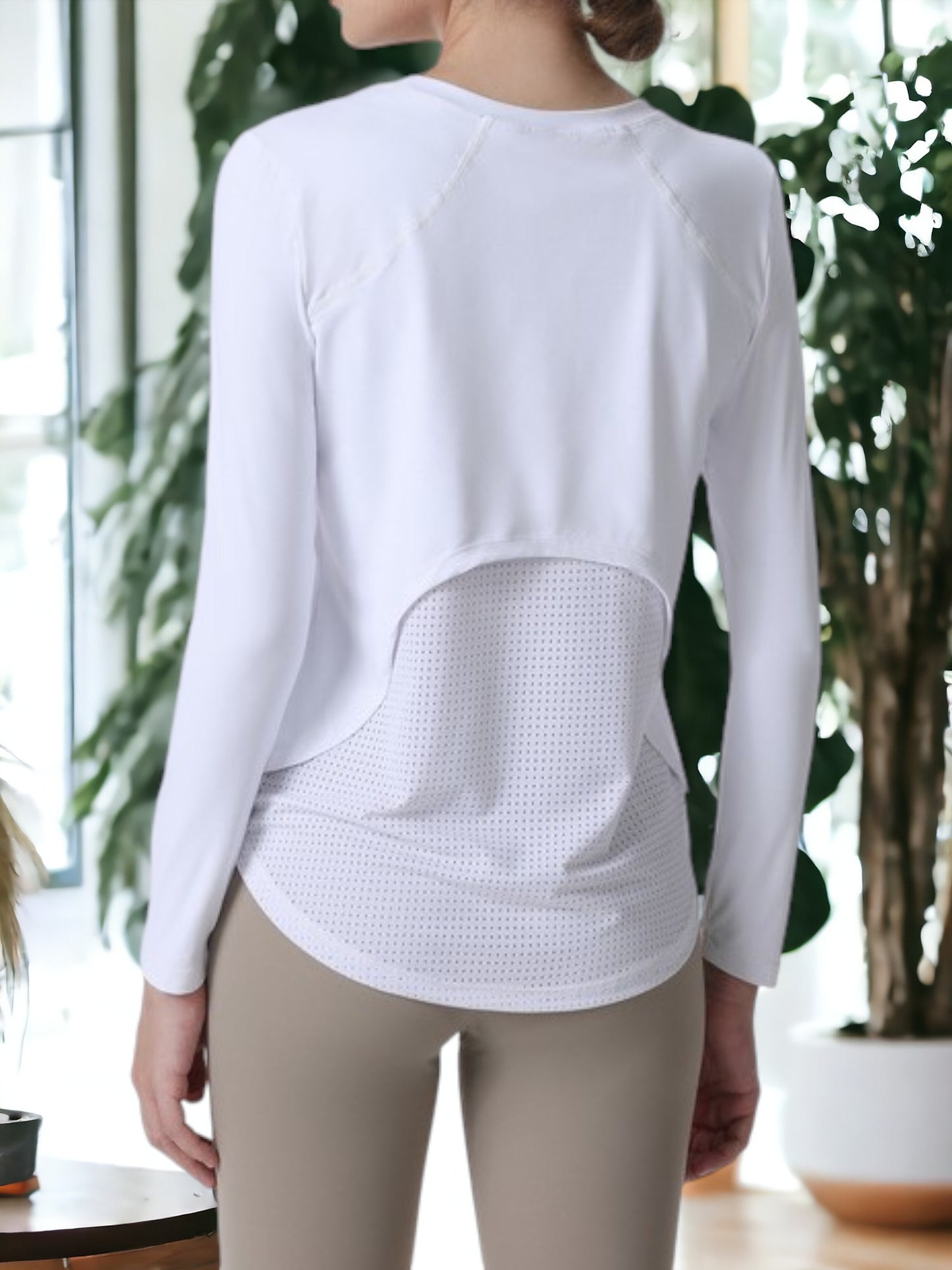 Loose Slim And Breathable Round Neck Long Sleeved Yoga Sweatshirt