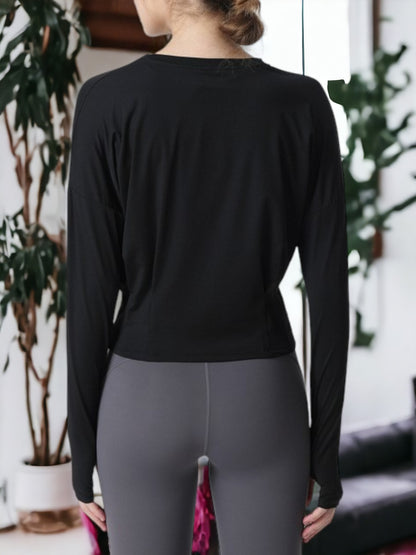 Breathable and Versatile Long Sleeved Fitness Yoga Sweatshirt