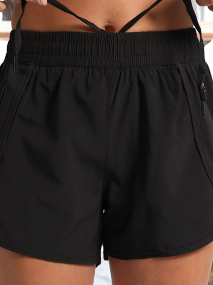 Breathable Mesh Anti-Lighting Yoga Shorts