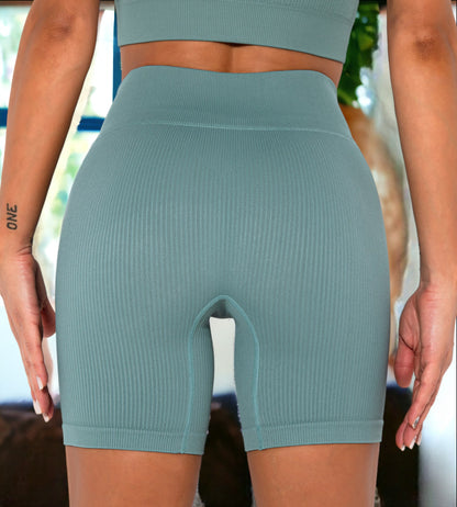 Seamless Threaded Hip Yoga Shorts