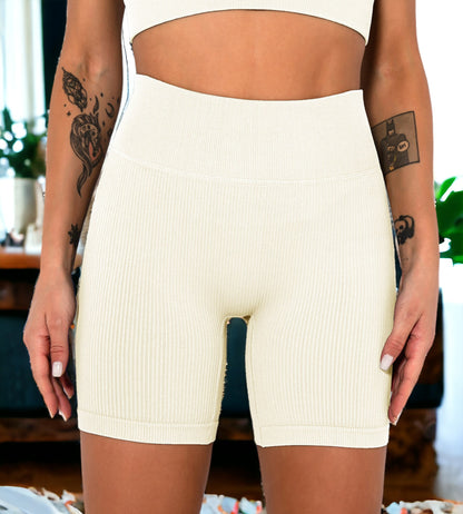 Seamless Threaded Hip Yoga Shorts