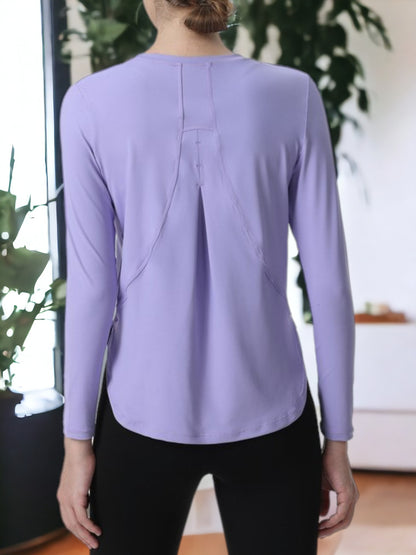 Loose Slim Long Sleeved Quick Drying Yoga Sweatshirt