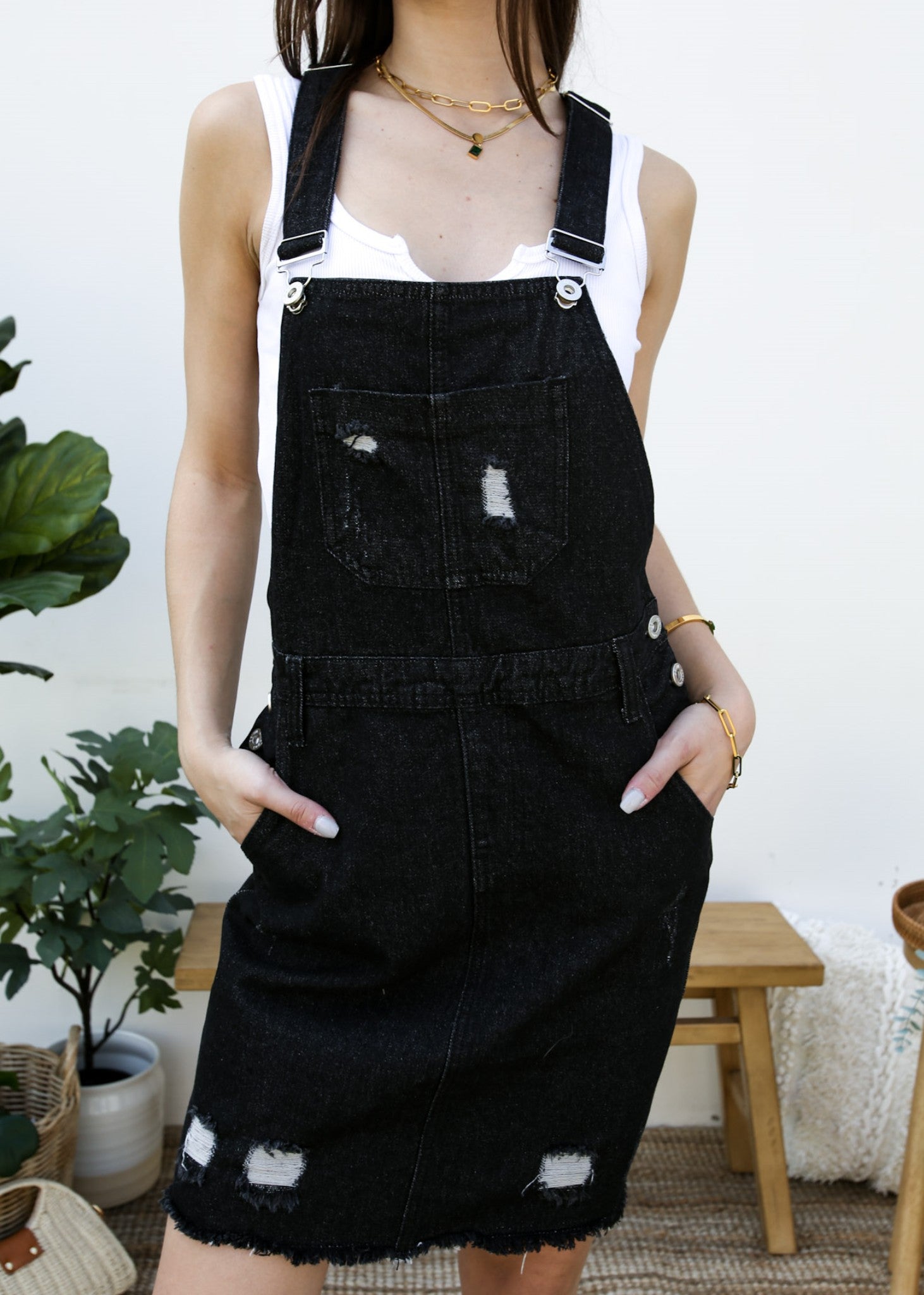 Womens Long Denim Dungaree Overall Dress Jean Pinafore Suspender Skirts  S-5XL | eBay