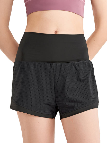 Quick Dry Loose Running Shorts 2-in-1 Gym