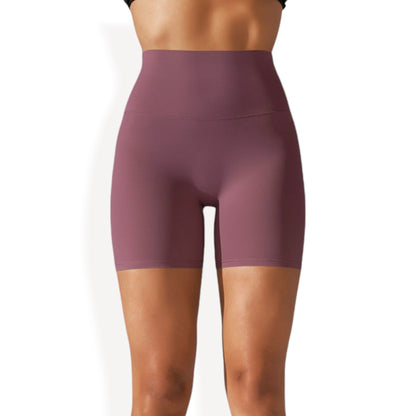 High Waist Seamless Biker Shorts with Compression Fit