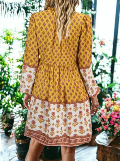 Vestido bohemio con estampado floral