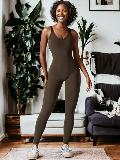 High Elastic Tight Fitting One-Piece Yoga Suit