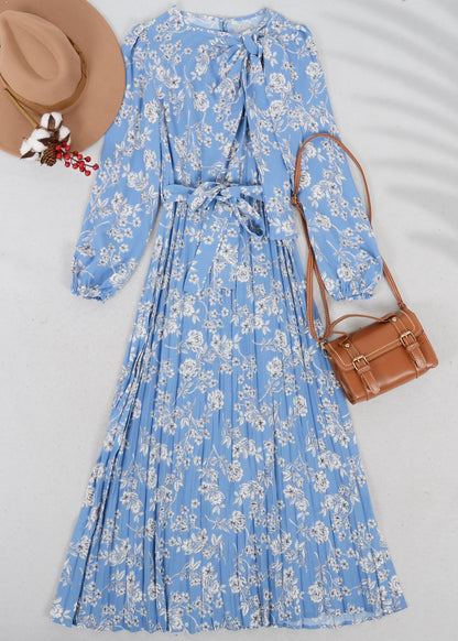 Bow Detail Floral Print Dress