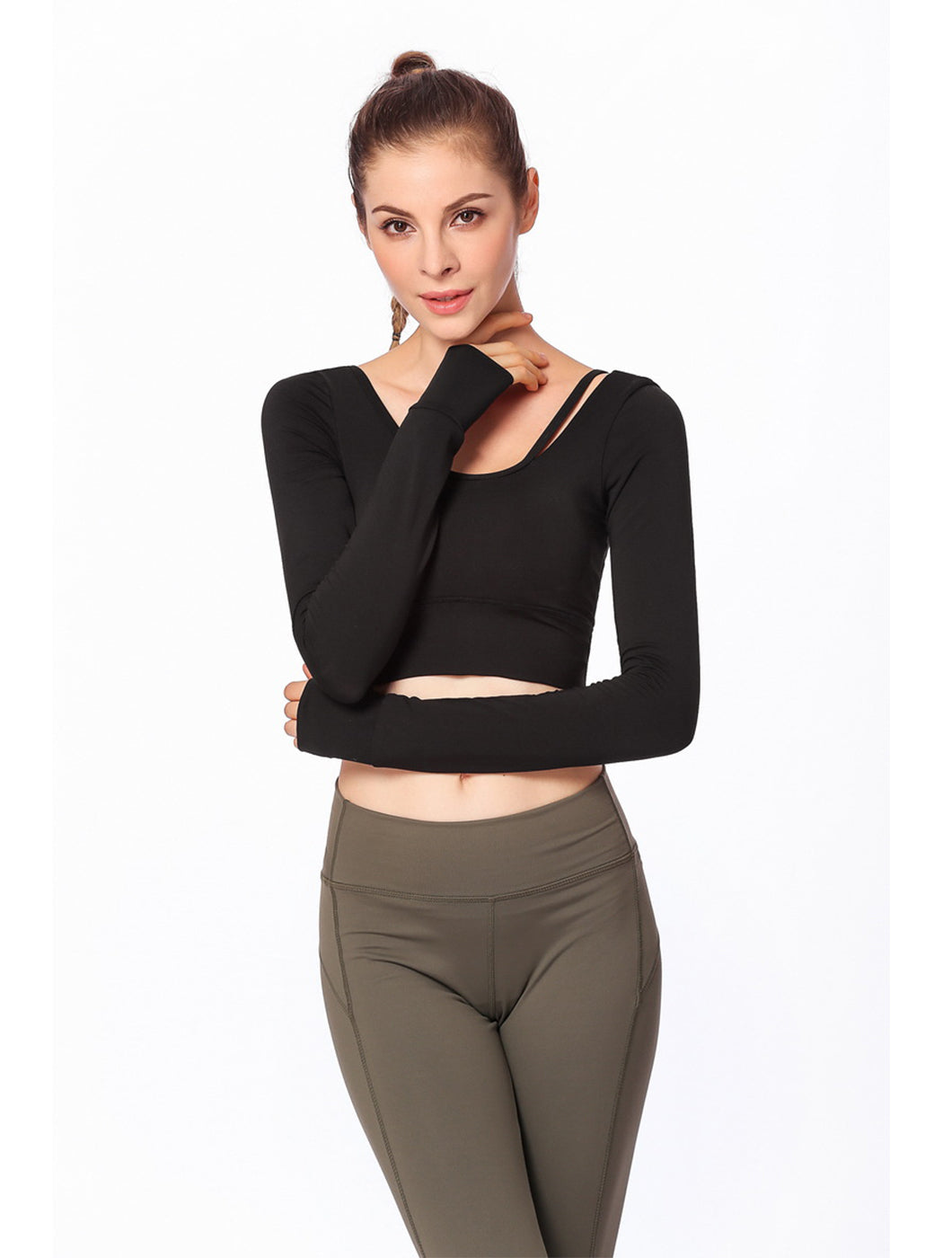 Asymmetrical Strapping Yoga Sport Top