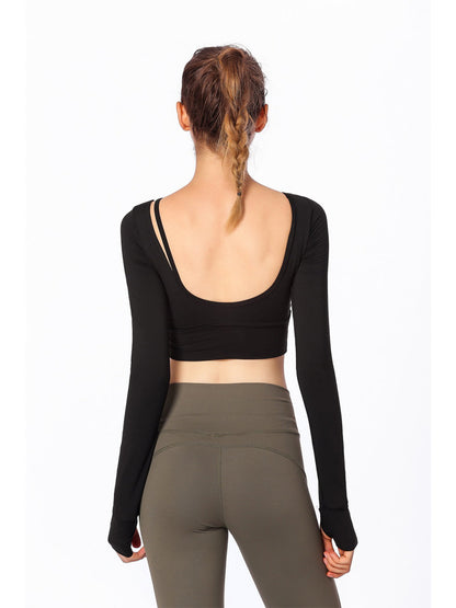 Asymmetrical Strapping Yoga Sport Top