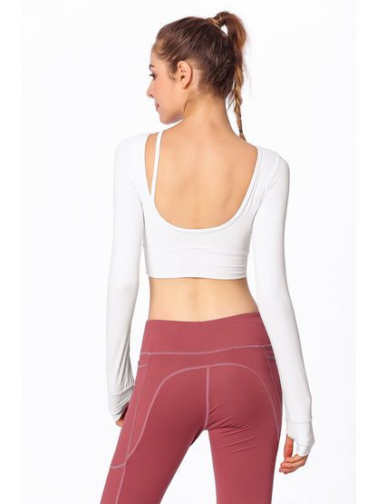 Asymmetrical Strapping Yoga Sport Top