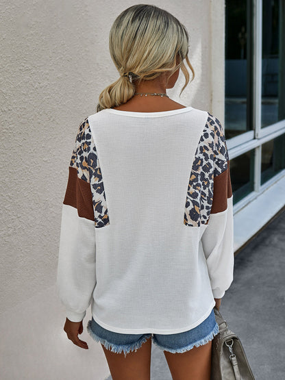 Leopard Pullover Knit Sweater