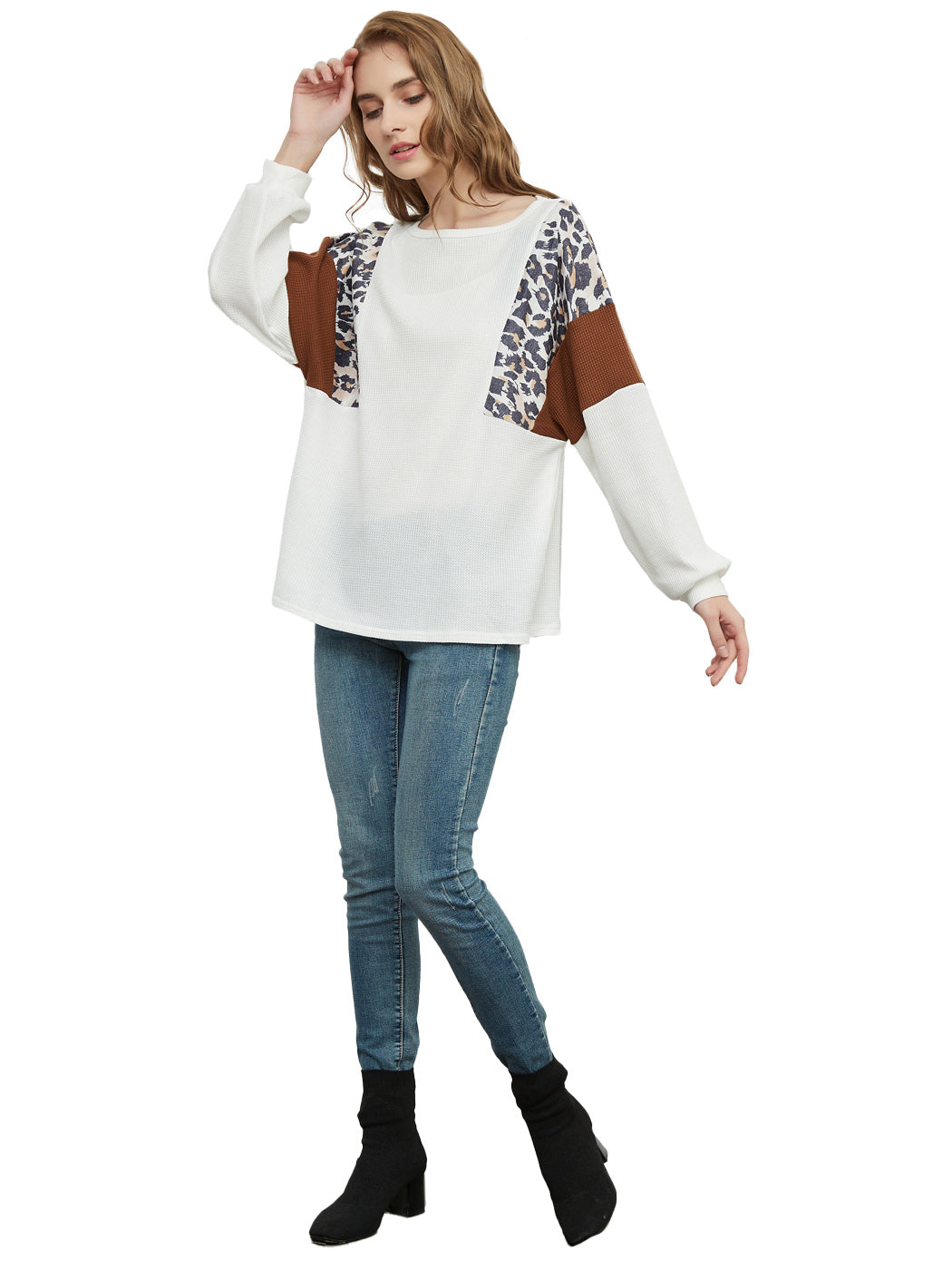 Leopard Pullover Knit Sweater