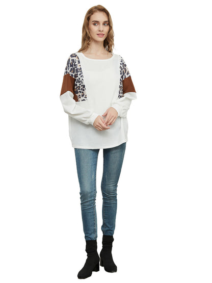 Leopard Pullover Knit Sweater