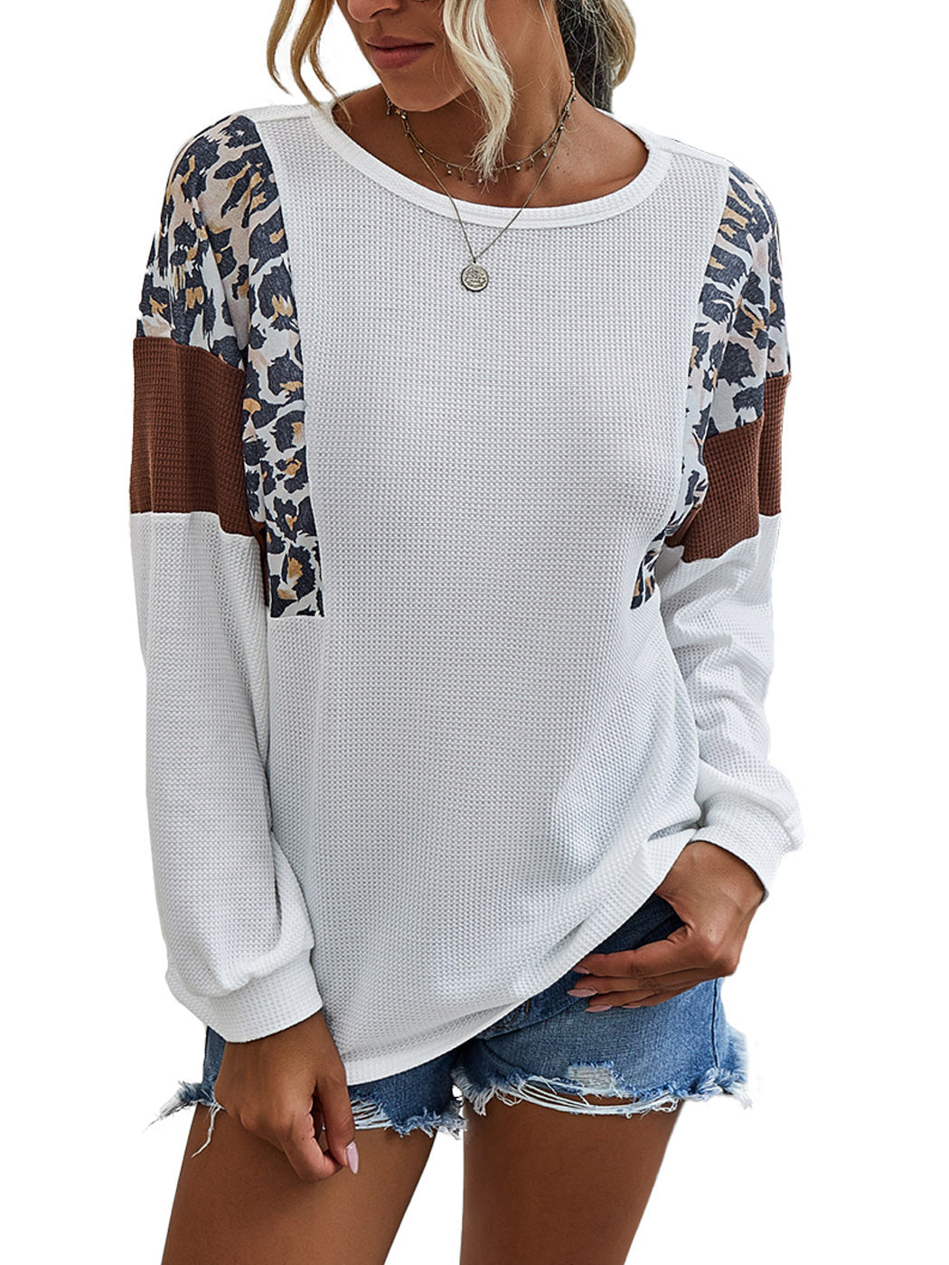 Leopard Pullover Knit Sweater