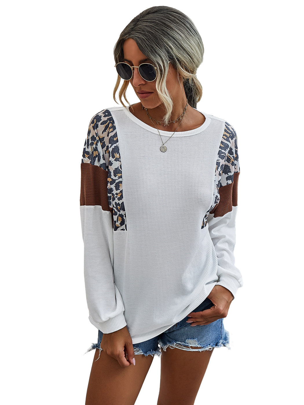 Leopard Pullover Knit Sweater