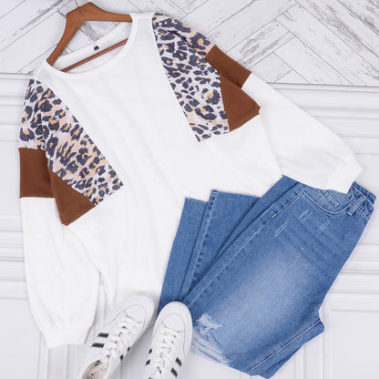 Leopard Pullover Knit Sweater