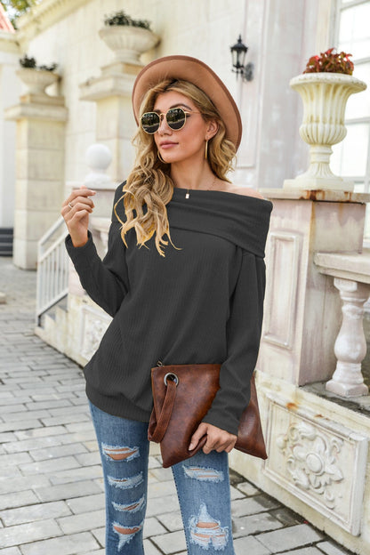 Off Shoulder Summer Pullover