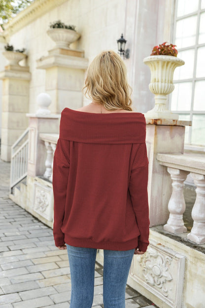 Off Shoulder Summer Pullover