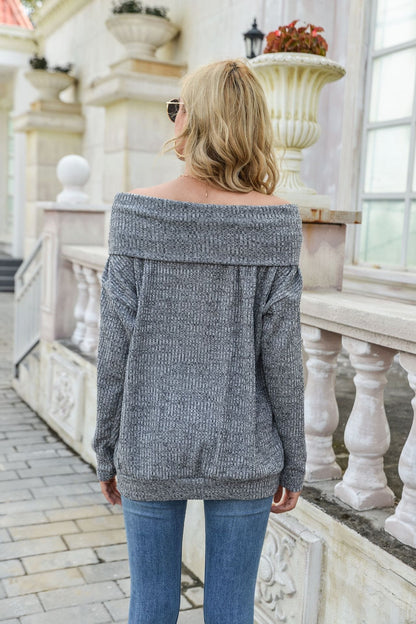 Off Shoulder Summer Pullover