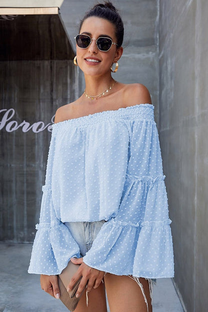 Off-Shoulder Ruffle Blouse