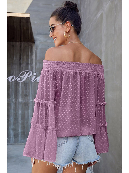 Off-Shoulder Ruffle Blouse