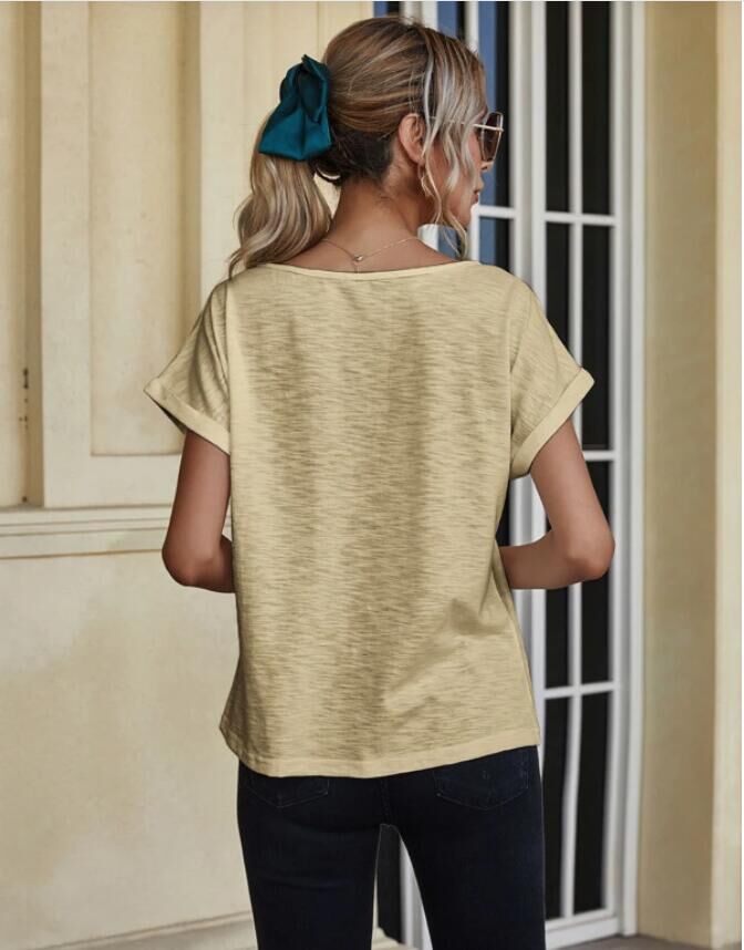 Lace Yoke Dolman Tee