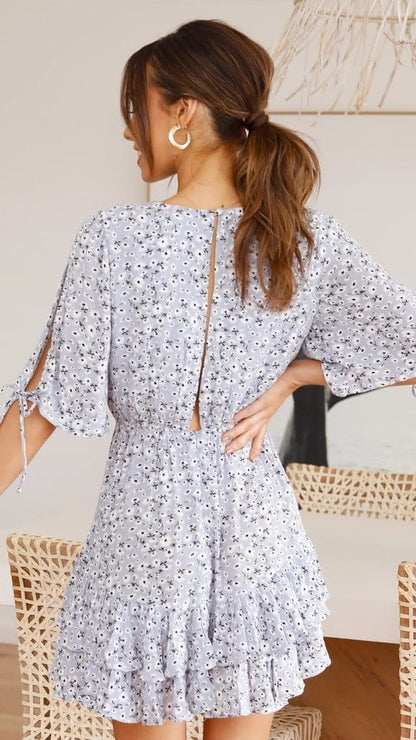 Soft Daisy Gathered Dress