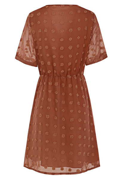 Clip Dot Summer Wrap Dress