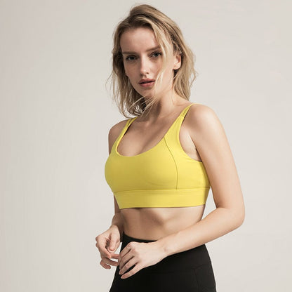 Double Strap Twist Back Sports Bra