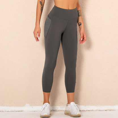 Mid Rise Mesh Paneling Leggings