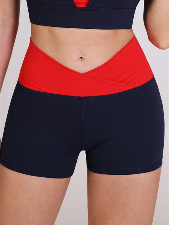 Pantalones cortos deportivos con cinturilla cruzada