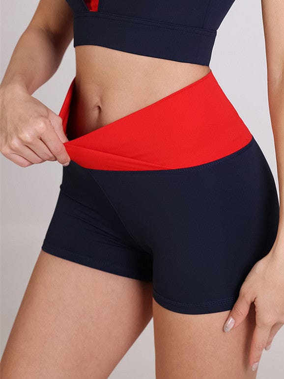 Pantalones cortos deportivos con cinturilla cruzada