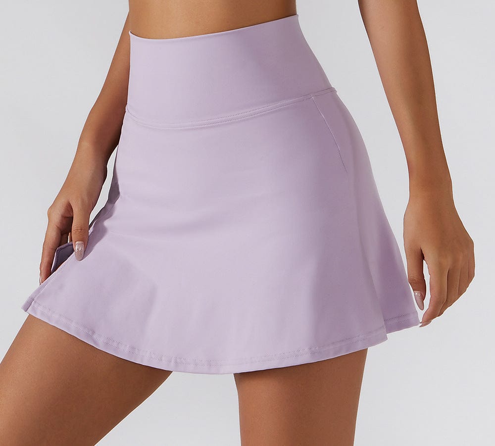 High Rise Buttery Soft Slit Mini Fitness Skort