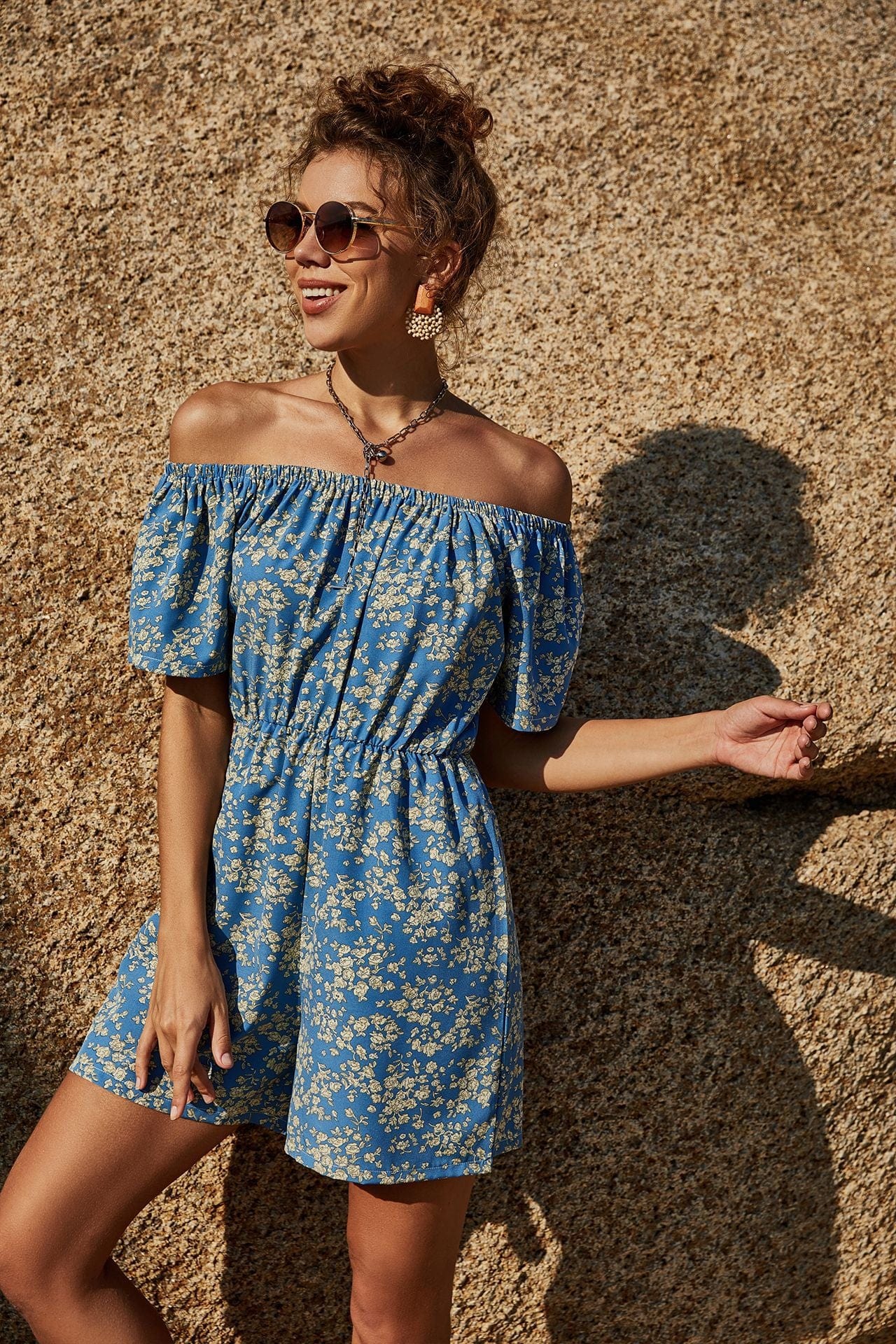 Floral Off Shoulder Summer Romper