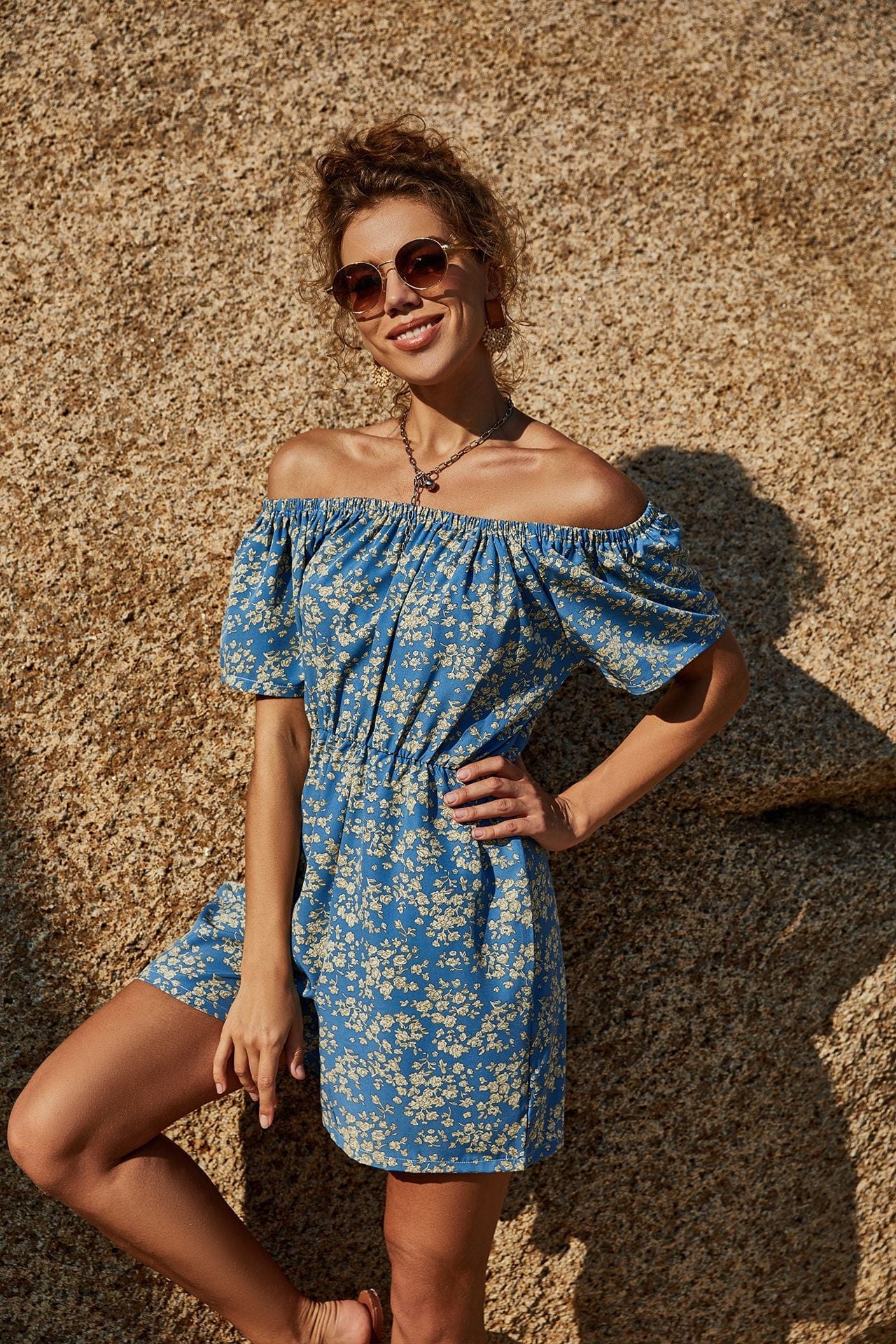 Floral Off Shoulder Summer Romper