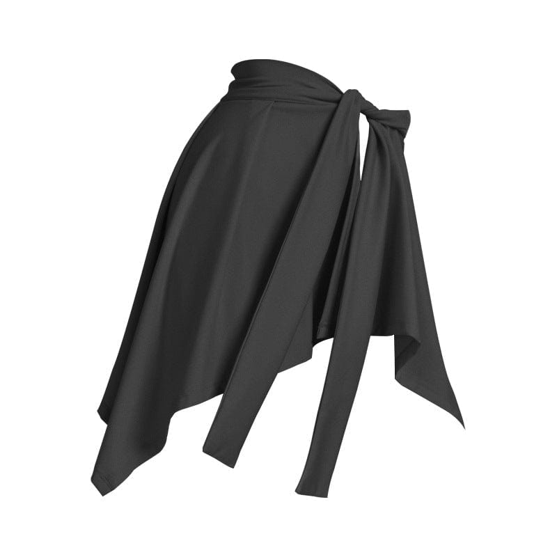 Black ruffle skirt outlet yoga