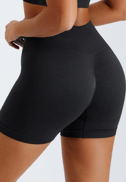 Pantalones cortos de entrenamiento de tiro alto para ciclistas