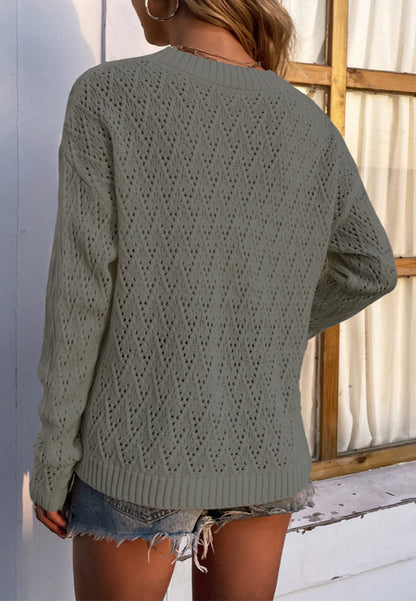 Geometric Knit Light Sweater