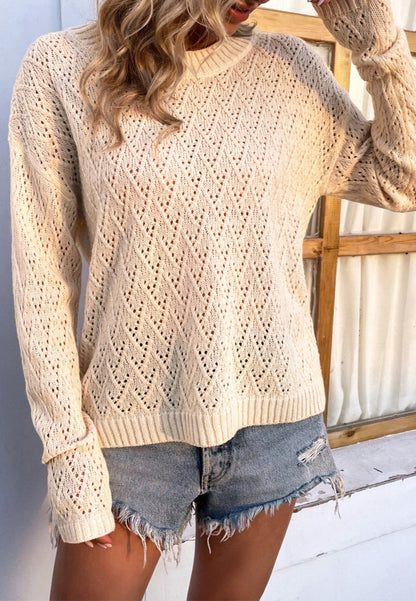 Geometric Knit Light Sweater