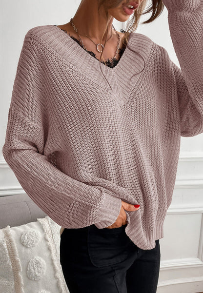 Lace Trim Classic Sweater