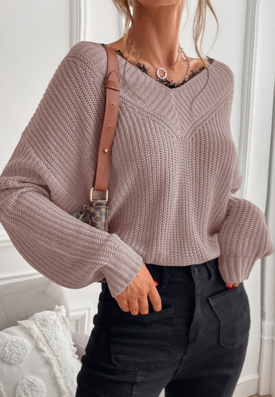 Lace Trim Classic Sweater