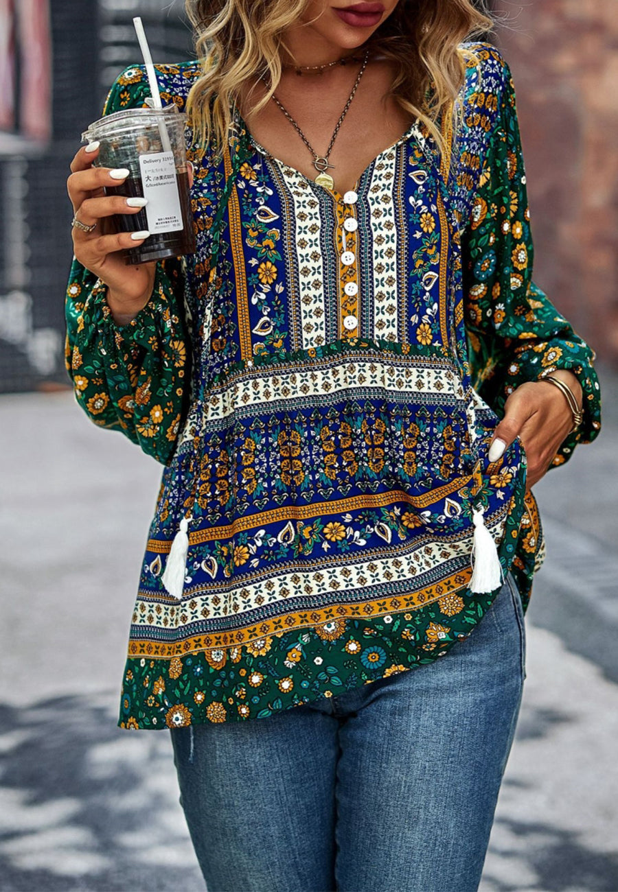 Womens boho outlet blouse